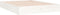 vidaXL - Bedframe - massief - hout - wit - 120x190 - cm