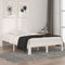 vidaXL - Bedframe - massief - hout - wit - 120x190 - cm