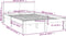 vidaXL - Bedframe - massief - hout - wit - 120x190 - cm