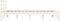 vidaXL - Bedframe - massief - hout - wit - 120x190 - cm