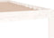 vidaXL - Bedframe - massief - hout - wit - 120x190 - cm