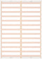 vidaXL - Bedframe - massief - hout - wit - 120x190 - cm