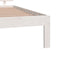 vidaXL - Bedframe - massief - hout - wit - 120x190 - cm