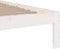 vidaXL - Bedframe - massief - hout - wit - 120x190 - cm