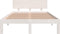 vidaXL - Bedframe - massief - hout - wit - 120x190 - cm