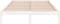 vidaXL - Bedframe - massief - hout - wit - 120x190 - cm