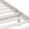 vidaXL - Bedframe - massief - hout - wit - 120x190 - cm