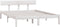 vidaXL - Bedframe - massief - hout - wit - 120x190 - cm