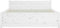 vidaXL - Bedframe - massief - hout - wit - 120x200 - cm