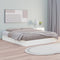 vidaXL - Bedframe - massief - hout - wit - 120x200 - cm