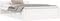 vidaXL - Bedframe - massief - hout - wit - 120x200 - cm