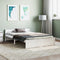 vidaXL - Bedframe - massief - hout - wit - 120x200 - cm