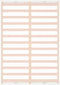 vidaXL - Bedframe - massief - hout - wit - 120x200 - cm