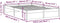 vidaXL - Bedframe - massief - hout - wit - 120x200 - cm