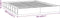 vidaXL - Bedframe - massief - hout - wit - 120x200 - cm