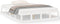 vidaXL - Bedframe - massief - hout - wit - 135x190 - cm