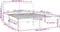 vidaXL - Bedframe - massief - hout - wit - 135x190 - cm