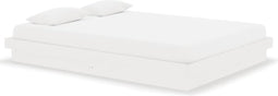 vidaXL - Bedframe - massief - hout - wit - 135x190 - cm