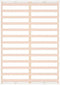 vidaXL - Bedframe - massief - hout - wit - 135x190 - cm