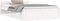 vidaXL - Bedframe - massief - hout - wit - 135x190 - cm