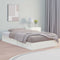 vidaXL - Bedframe - massief - hout - wit - 135x190 - cm