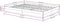 vidaXL - Bedframe - massief - hout - wit - 135x190 - cm