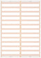 vidaXL - Bedframe - massief - hout - wit - 135x190 - cm
