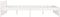 vidaXL - Bedframe - massief - hout - wit - 135x190 - cm