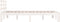 vidaXL - Bedframe - massief - hout - wit - 135x190 - cm