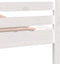 vidaXL - Bedframe - massief - hout - wit - 135x190 - cm
