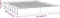 vidaXL - Bedframe - massief - hout - wit - 135x190 - cm