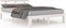 vidaXL - Bedframe - massief - hout - wit - 140x190 - cm