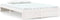 vidaXL - Bedframe - massief - hout - wit - 140x190 - cm