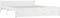 vidaXL - Bedframe - massief - hout - wit - 140x190 - cm