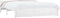 vidaXL - Bedframe - massief - hout - wit - 140x190 - cm