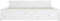 vidaXL - Bedframe - massief - hout - wit - 140x190 - cm