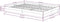 vidaXL - Bedframe - massief - hout - wit - 140x190 - cm