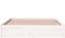 vidaXL - Bedframe - massief - hout - wit - 140x190 - cm