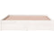 vidaXL - Bedframe - massief - hout - wit - 140x190 - cm