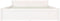 vidaXL - Bedframe - massief - hout - wit - 140x190 - cm