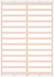 vidaXL - Bedframe - massief - hout - wit - 140x190 - cm