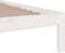 vidaXL - Bedframe - massief - hout - wit - 140x200 - cm