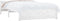 vidaXL - Bedframe - massief - hout - wit - 140x200 - cm