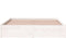 vidaXL - Bedframe - massief - hout - wit - 140x200 - cm