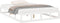 vidaXL - Bedframe - massief - hout - wit - 140x200 - cm