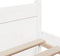vidaXL - Bedframe - massief - hout - wit - 140x200 - cm