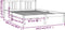 vidaXL - Bedframe - massief - hout - wit - 140x200 - cm