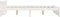 vidaXL - Bedframe - massief - hout - wit - 140x200 - cm