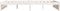 vidaXL - Bedframe - massief - hout - wit - 140x200 - cm
