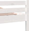 vidaXL - Bedframe - massief - hout - wit - 140x200 - cm